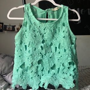 Mint Green Crop Top